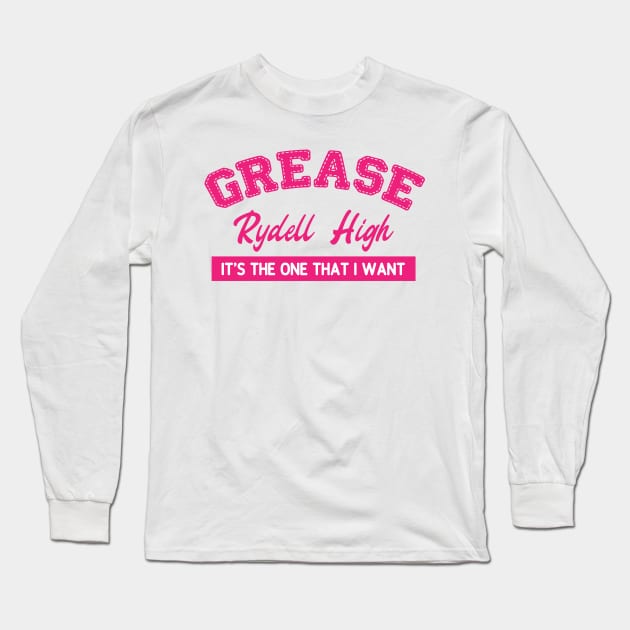 Grease Rydell High Long Sleeve T-Shirt by Trendsdk